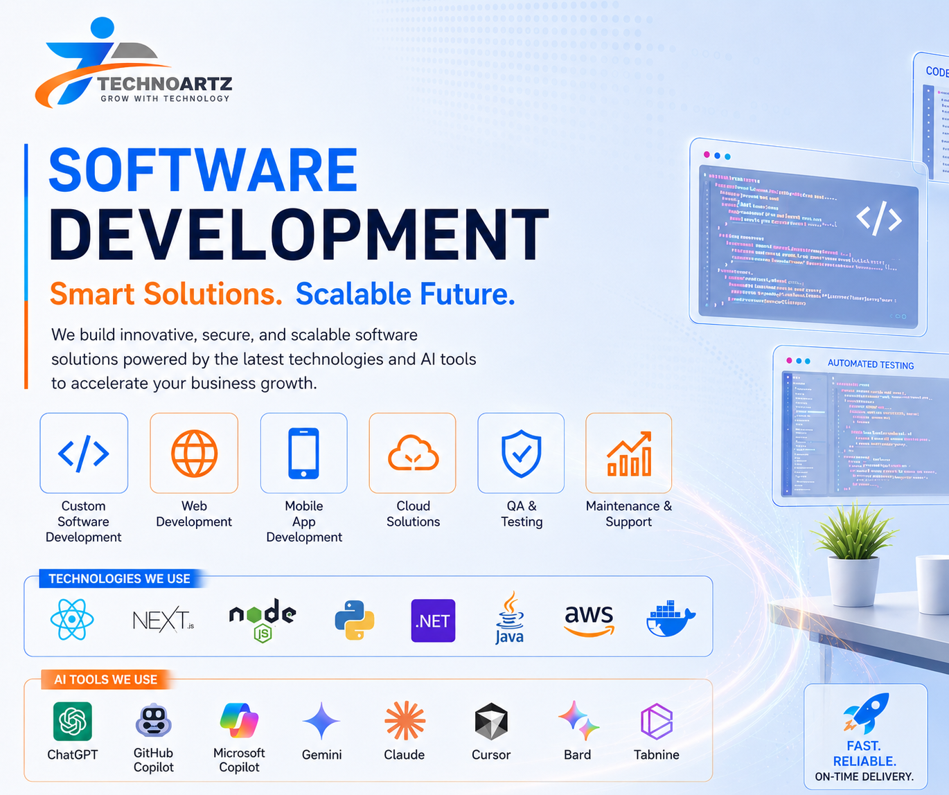Software Development Process in Pune - Custom Software, Web & Mobile App Development by Technoartz